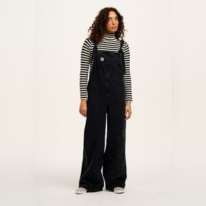 Lucy and Yak - Ali - Slouchy Denim Dungarees - UK 20